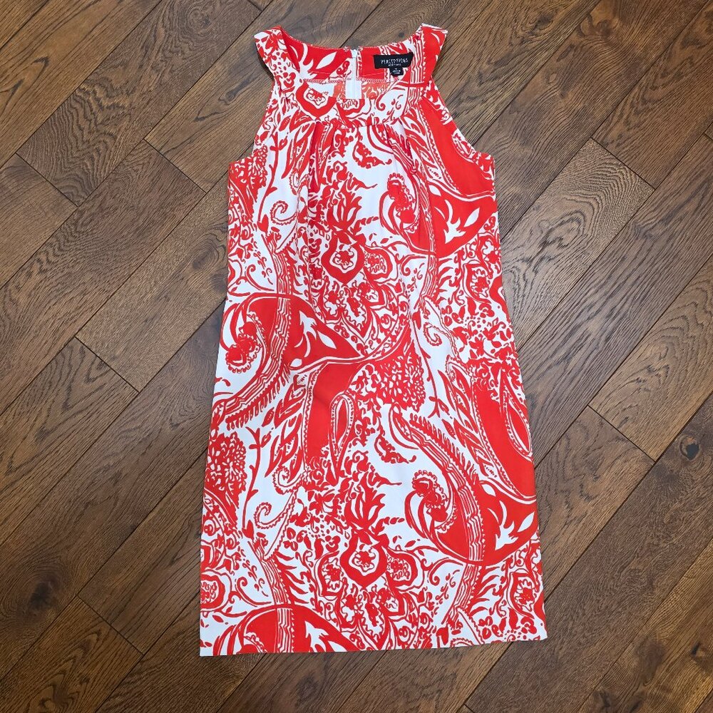 Sleeveless paisley dress